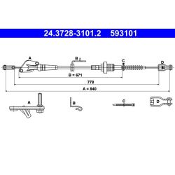 Sankabos trosas ATE 24.3728-3101.2