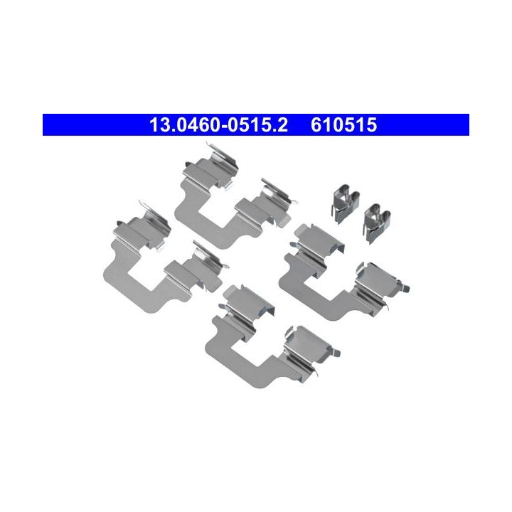 Priedų komplektas, diskinių stabdžių trinkelės ATE 13.0460-0515.2