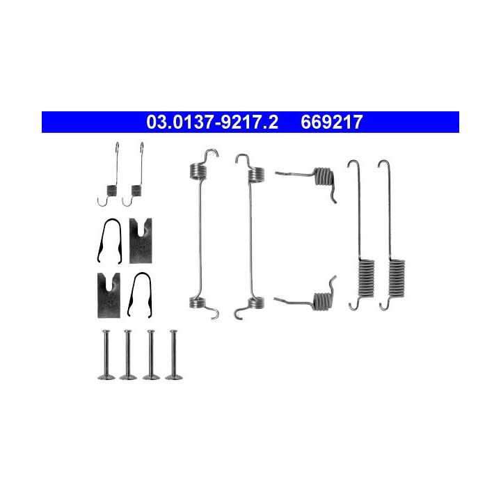Priedų komplektas, stabdžių trinkelės ATE 03.0137-9217.2