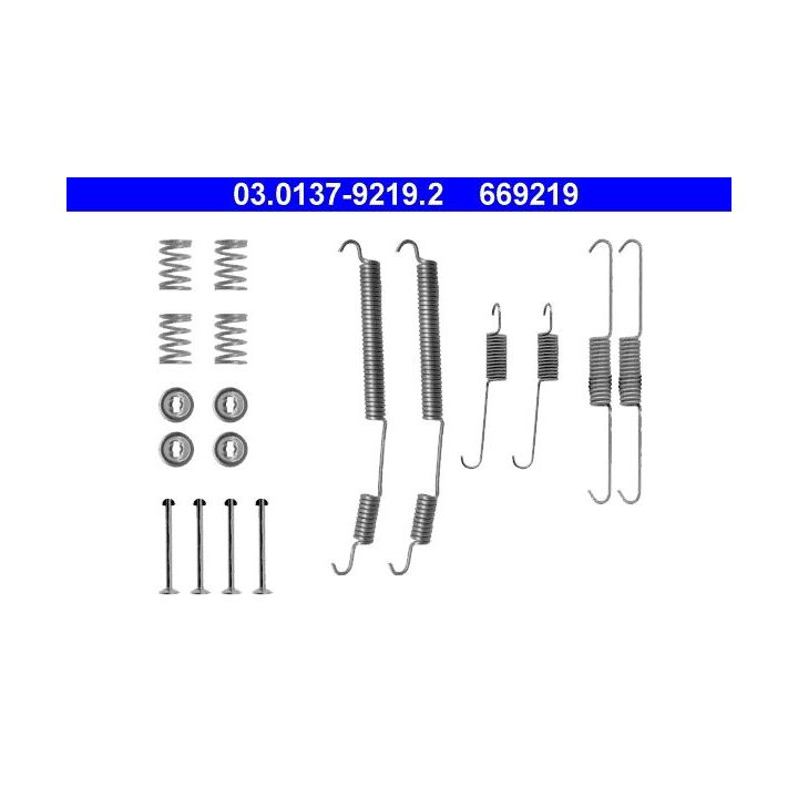 Priedų komplektas, stabdžių trinkelės ATE 03.0137-9219.2
