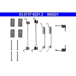 Priedų komplektas, stabdžių trinkelės ATE 03.0137-9221.2