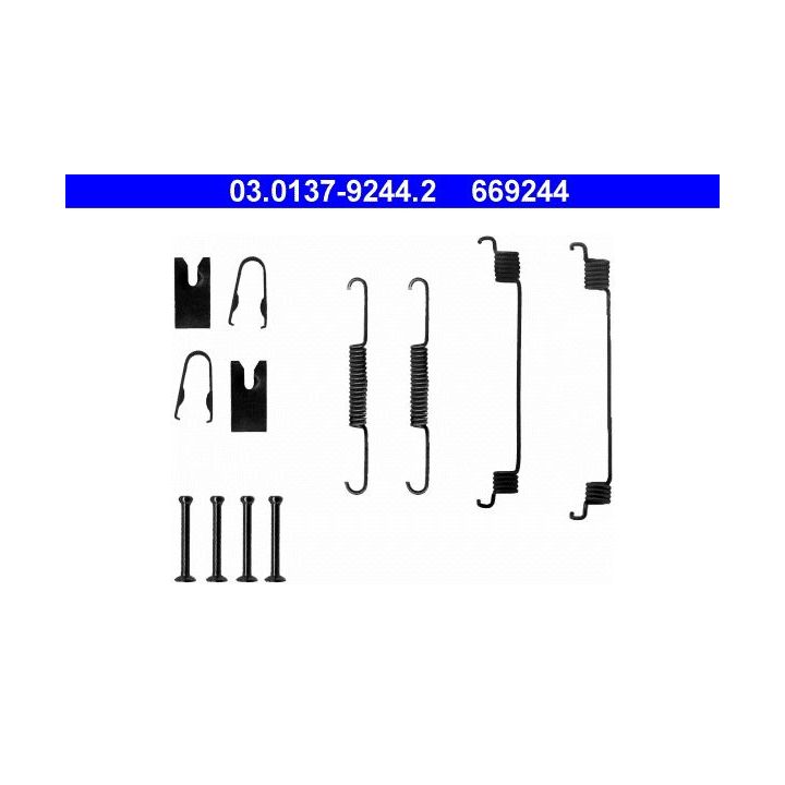 Priedų komplektas, stabdžių trinkelės ATE 03.0137-9244.2