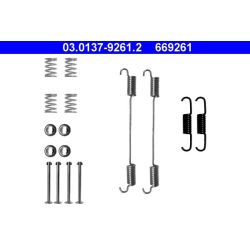 Priedų komplektas, stabdžių trinkelės ATE 03.0137-9261.2