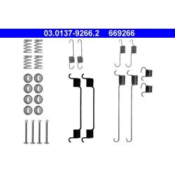 Priedų komplektas, stabdžių trinkelės ATE 03.0137-9266.2