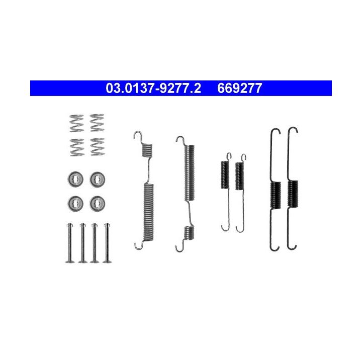Priedų komplektas, stabdžių trinkelės ATE 03.0137-9277.2