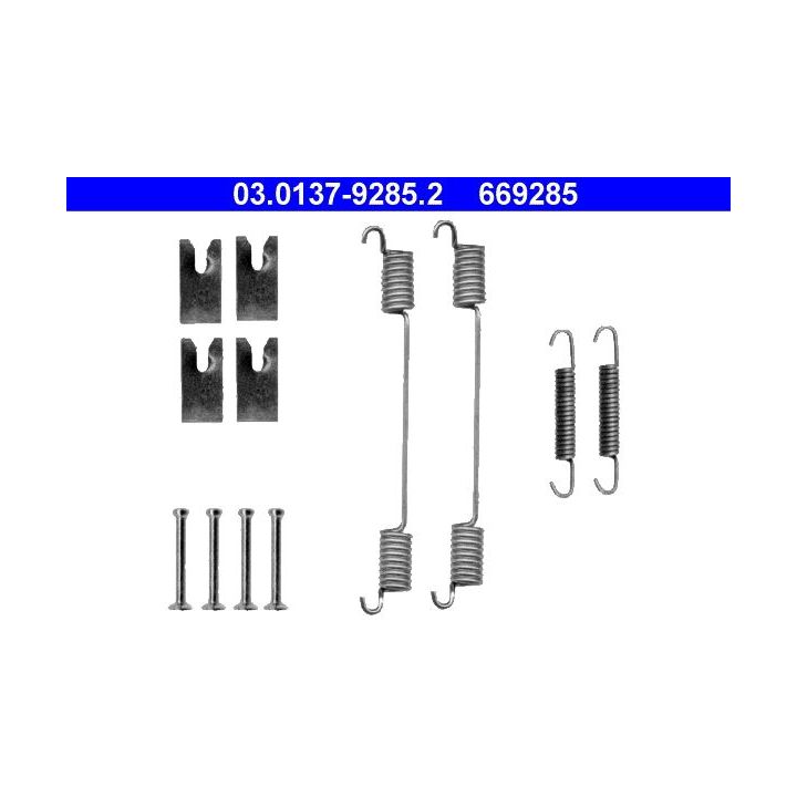 Priedų komplektas, stabdžių trinkelės ATE 03.0137-9285.2