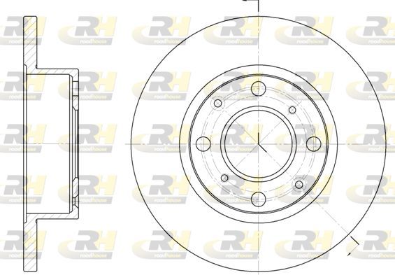 Stabdžių diskas ROADHOUSE 6041.00