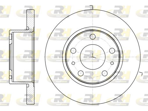Stabdžių diskas ROADHOUSE 61007.00