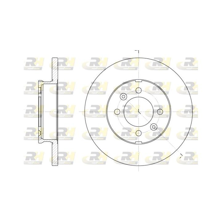 Stabdžių diskas ROADHOUSE 6104.00