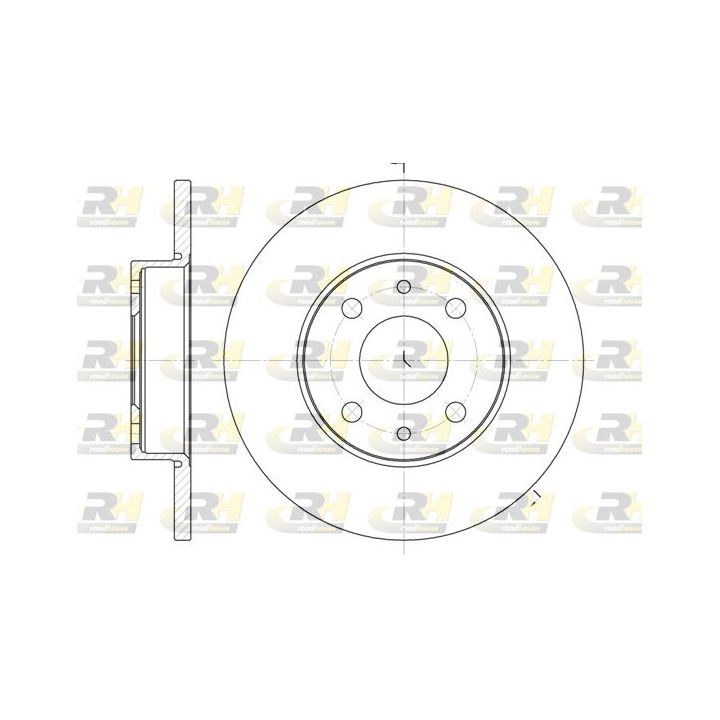 Stabdžių diskas ROADHOUSE 6110.01