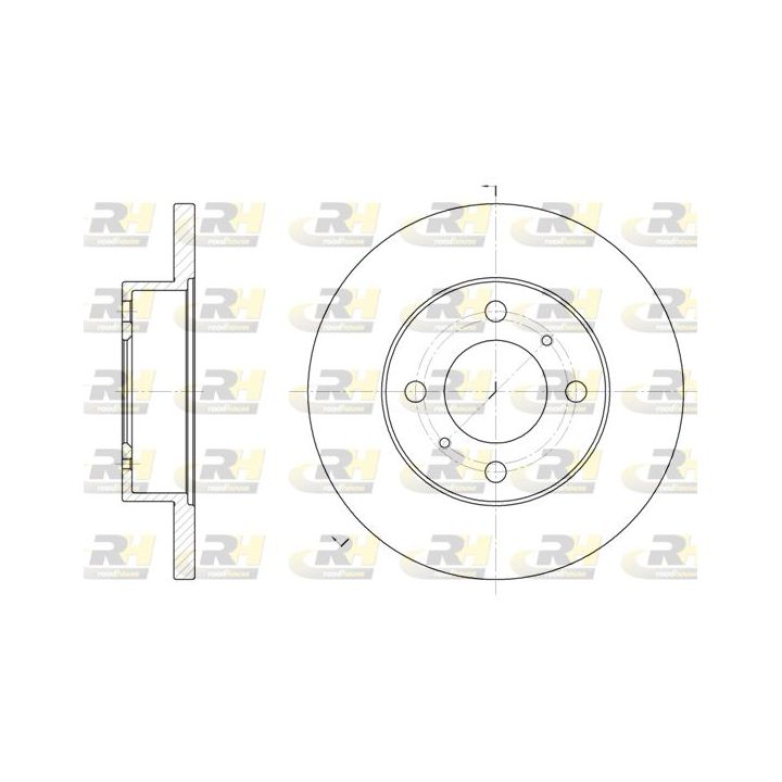 Stabdžių diskas ROADHOUSE 61117.00