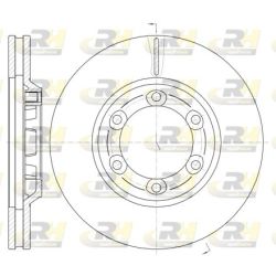 Stabdžių diskas ROADHOUSE 61163.10