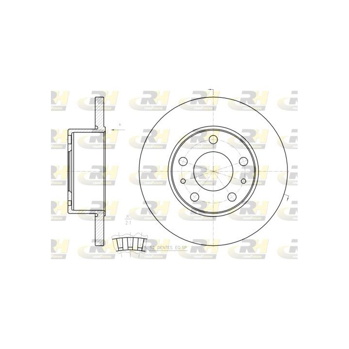 Stabdžių diskas ROADHOUSE 61202.00