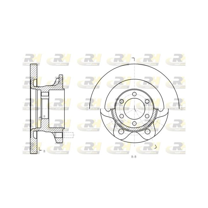 Stabdžių diskas ROADHOUSE 61308.00