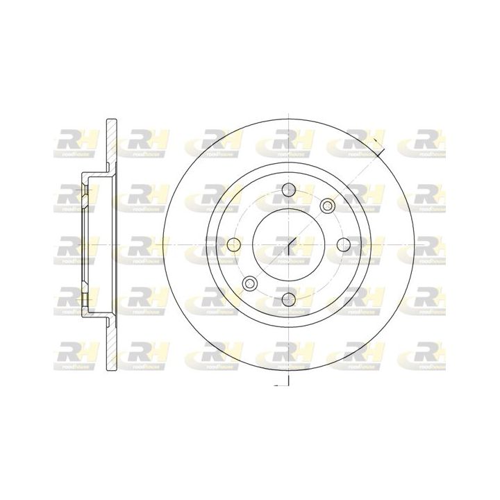 Stabdžių diskas ROADHOUSE 6136.00