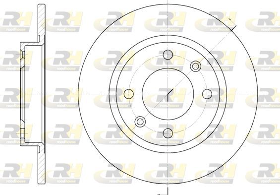 Stabdžių diskas ROADHOUSE 6136.00