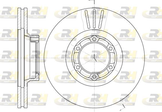 Stabdžių diskas ROADHOUSE 6157.10