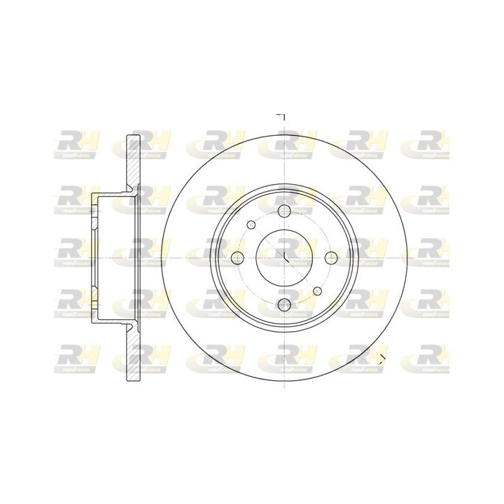 Stabdžių diskas ROADHOUSE 6182.00