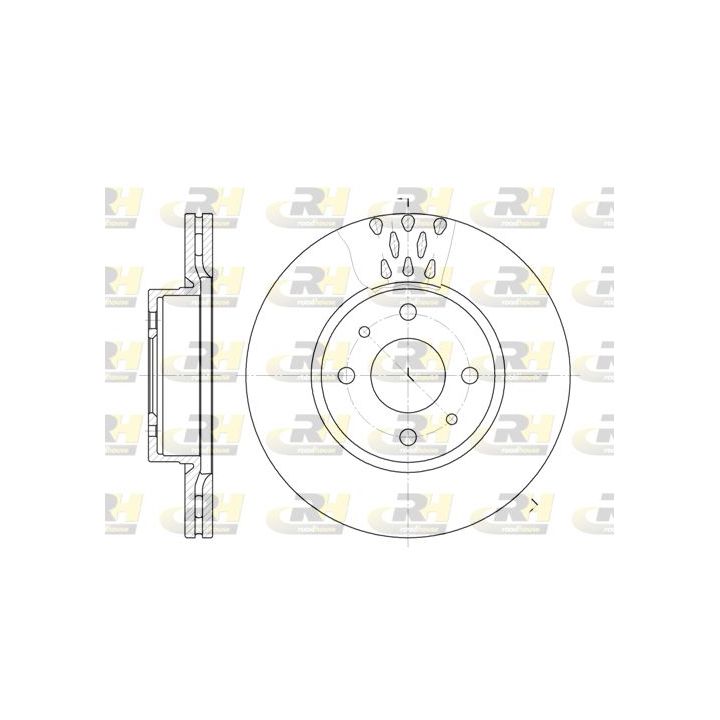 Stabdžių diskas ROADHOUSE 6186.10