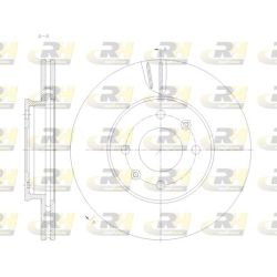 Stabdžių diskas ROADHOUSE 62121.10