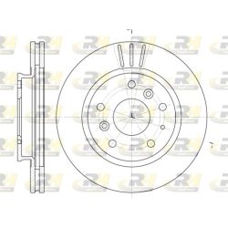 Stabdžių diskas ROADHOUSE 6237.10