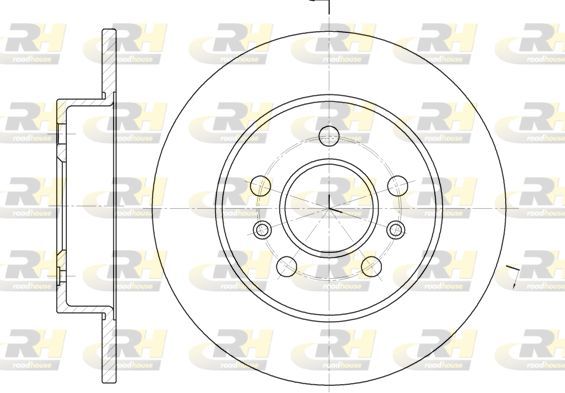 Stabdžių diskas ROADHOUSE 6239.02
