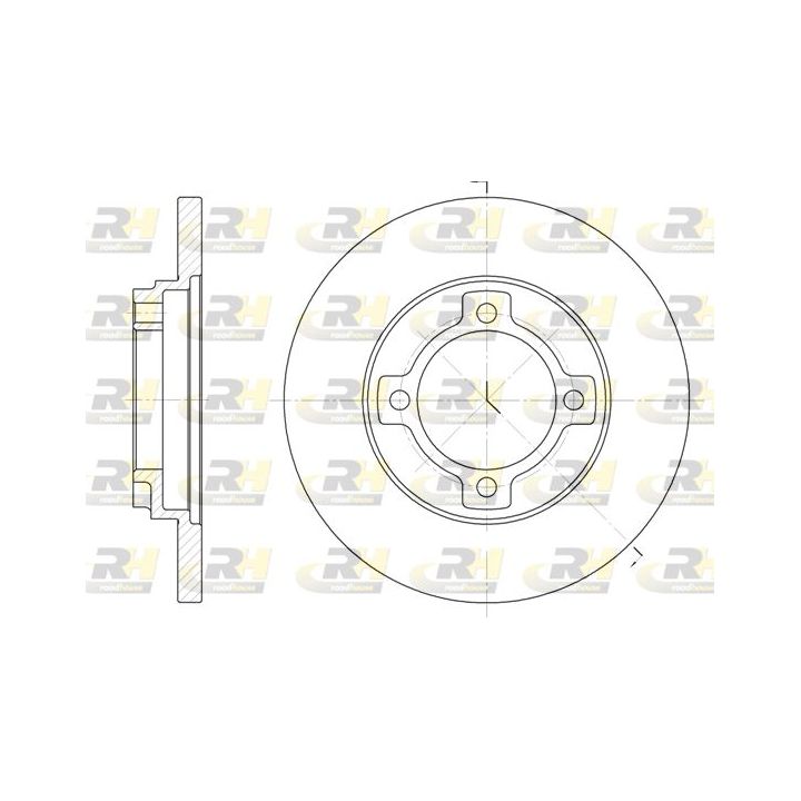 Stabdžių diskas ROADHOUSE 6522.00