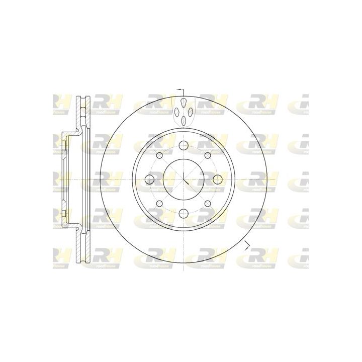 Stabdžių diskas ROADHOUSE 6745.10