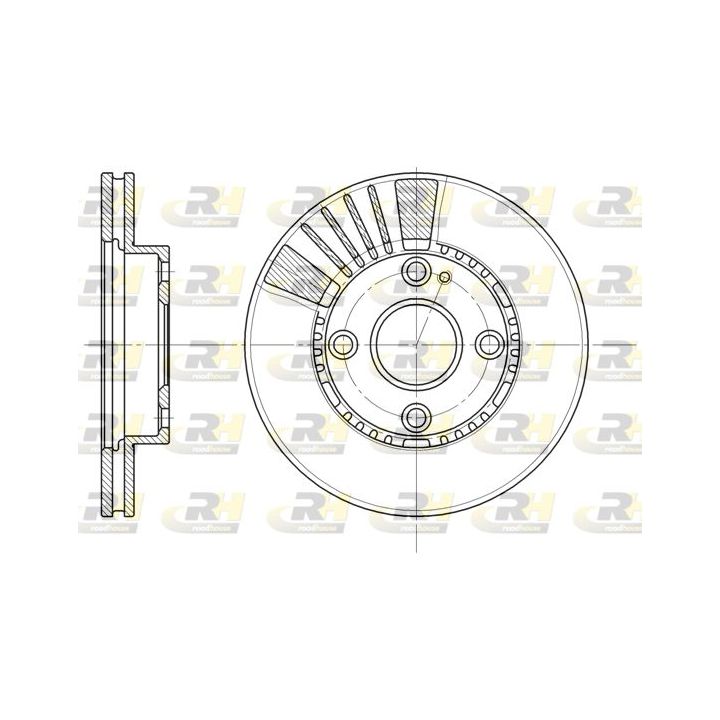 Stabdžių diskas ROADHOUSE 6834.10