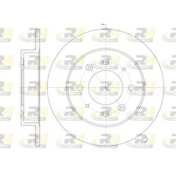 Stabdžių diskas ROADHOUSE 6874.00