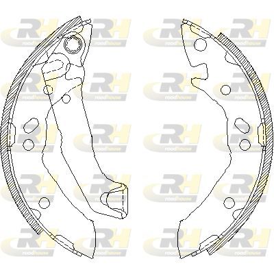Stabdžių trinkelė ROADHOUSE 4117.01