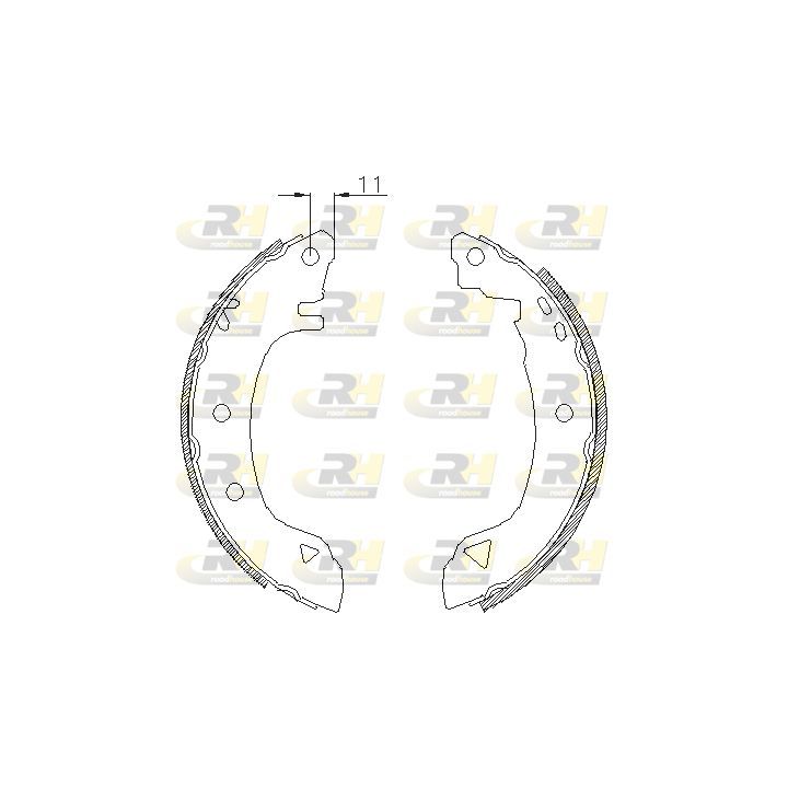 Stabdžių trinkelė ROADHOUSE 4182.00