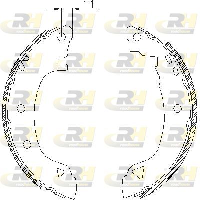 Stabdžių trinkelė ROADHOUSE 4182.00