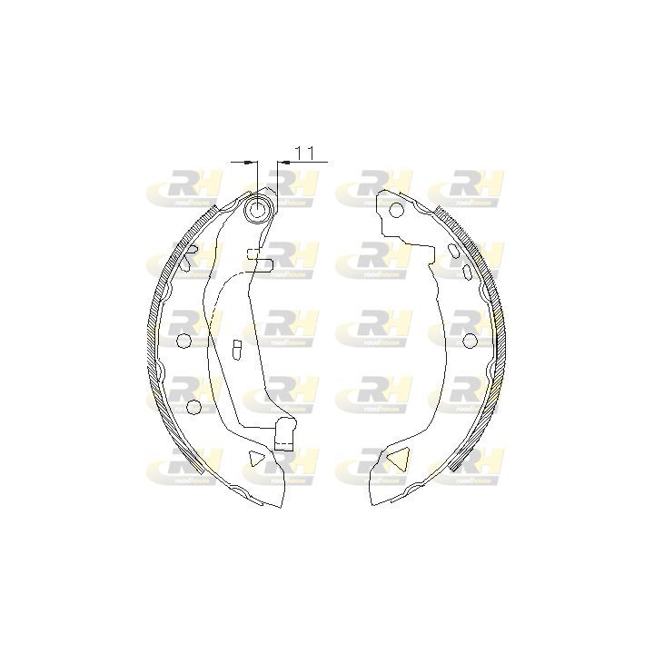 Stabdžių trinkelė ROADHOUSE 4182.02