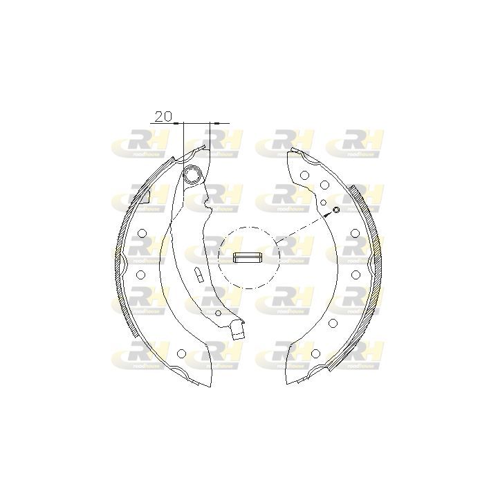 Stabdžių trinkelė ROADHOUSE 4199.01