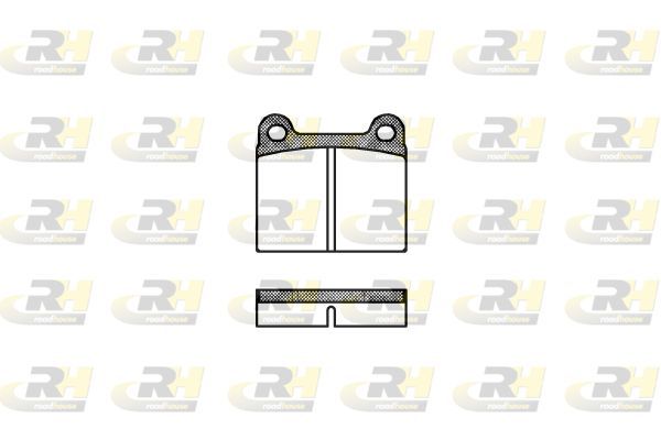 Stabdžių trinkelių rinkinys, diskinis stabdys ROADHOUSE 2006.00