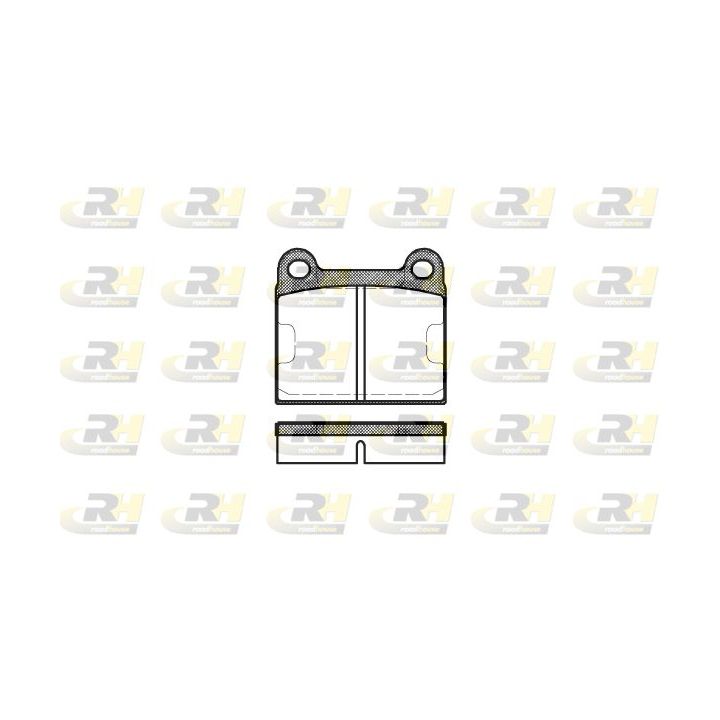 Stabdžių trinkelių rinkinys, diskinis stabdys ROADHOUSE 2006.60