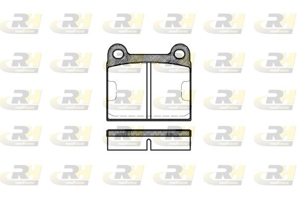 Stabdžių trinkelių rinkinys, diskinis stabdys ROADHOUSE 2006.60