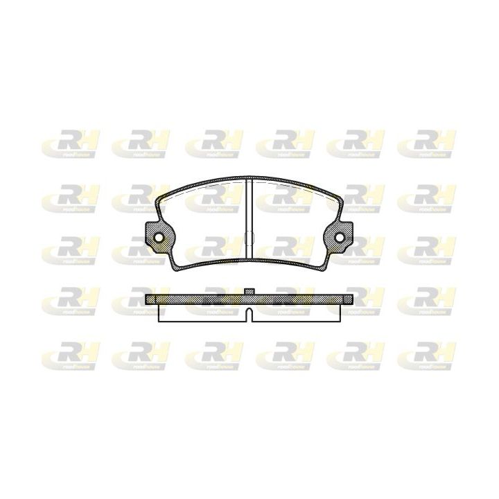 Stabdžių trinkelių rinkinys, diskinis stabdys ROADHOUSE 2021.40