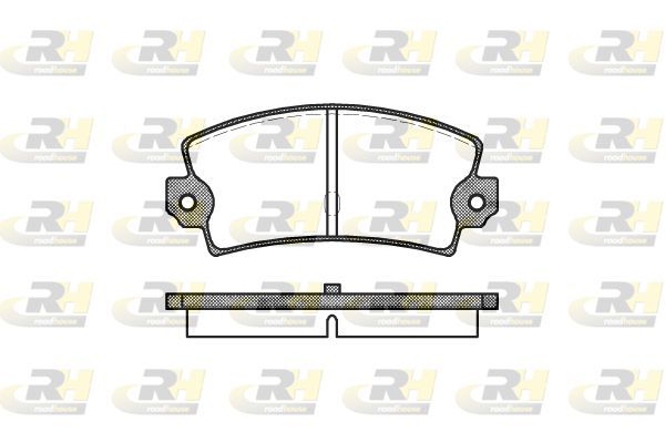 Stabdžių trinkelių rinkinys, diskinis stabdys ROADHOUSE 2021.40