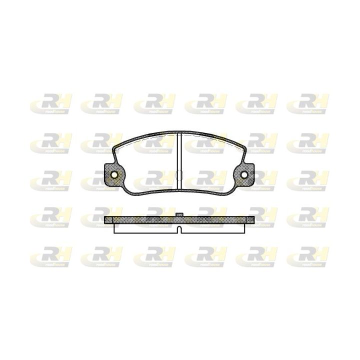 Stabdžių trinkelių rinkinys, diskinis stabdys ROADHOUSE 2025.30