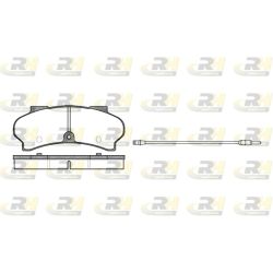 Stabdžių trinkelių rinkinys, diskinis stabdys ROADHOUSE 2026.12