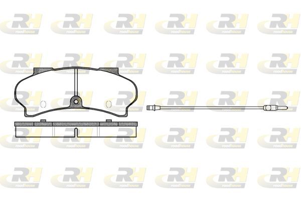 Stabdžių trinkelių rinkinys, diskinis stabdys ROADHOUSE 2026.12