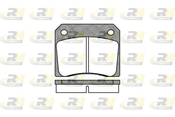 Stabdžių trinkelių rinkinys, diskinis stabdys ROADHOUSE 2036.00