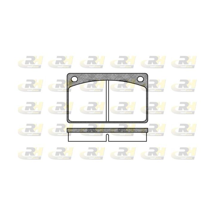 Stabdžių trinkelių rinkinys, diskinis stabdys ROADHOUSE 2042.00