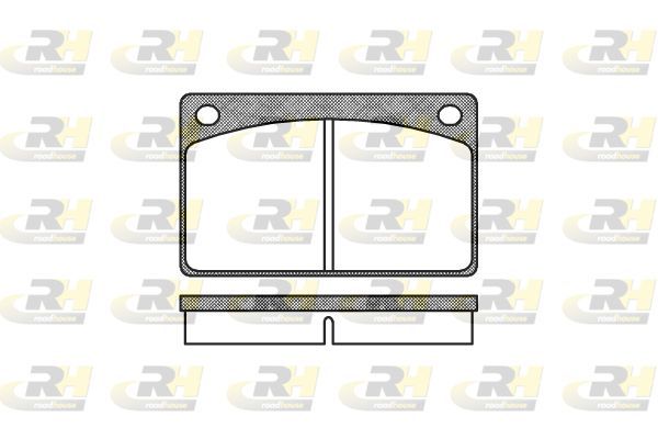 Stabdžių trinkelių rinkinys, diskinis stabdys ROADHOUSE 2042.00