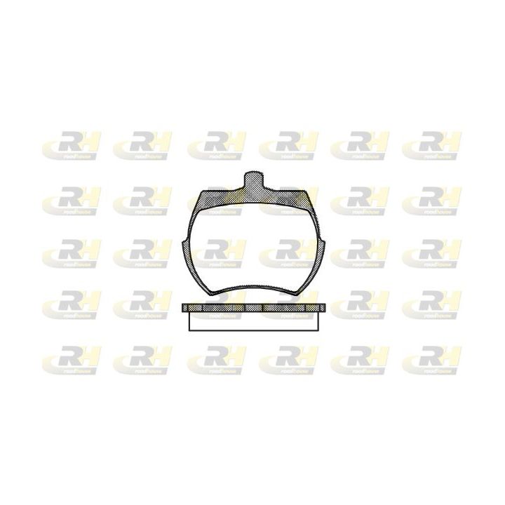 Stabdžių trinkelių rinkinys, diskinis stabdys ROADHOUSE 2050.00