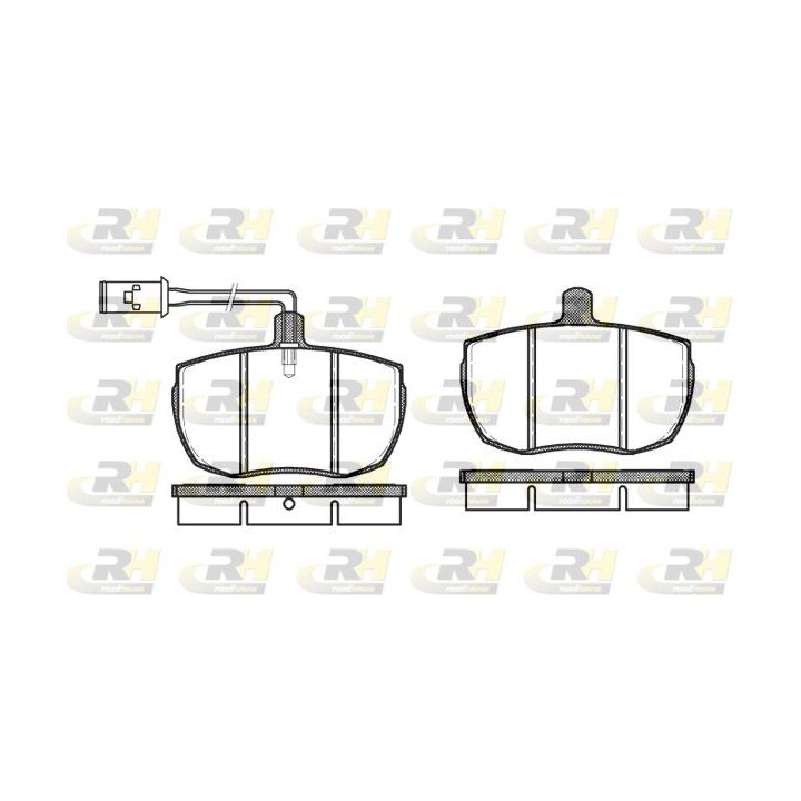 Stabdžių trinkelių rinkinys, diskinis stabdys ROADHOUSE 2056.12
