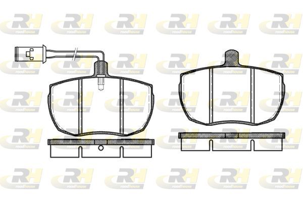 Stabdžių trinkelių rinkinys, diskinis stabdys ROADHOUSE 2056.12