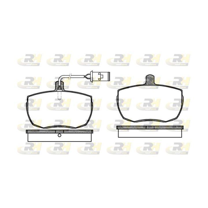 Stabdžių trinkelių rinkinys, diskinis stabdys ROADHOUSE 2056.22